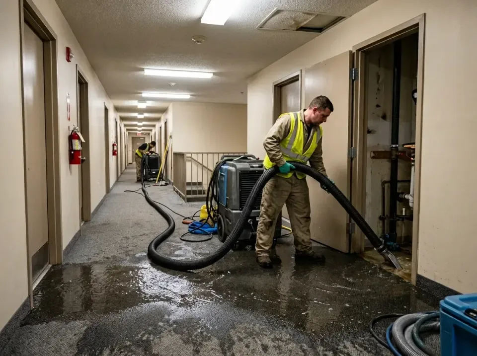 multi-unit-apartment-hallway-f-005 — frequently asked questions, Emergency Burst Pipe Water Extraction & Removal in Prichard…